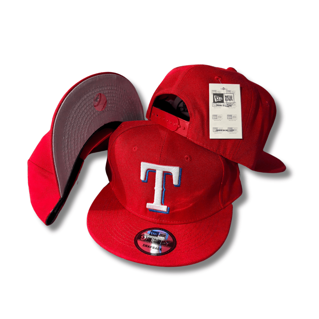 Texas Rangers New Era 9Fifty with Grey Underbill Red – Snapback Cap — view 1