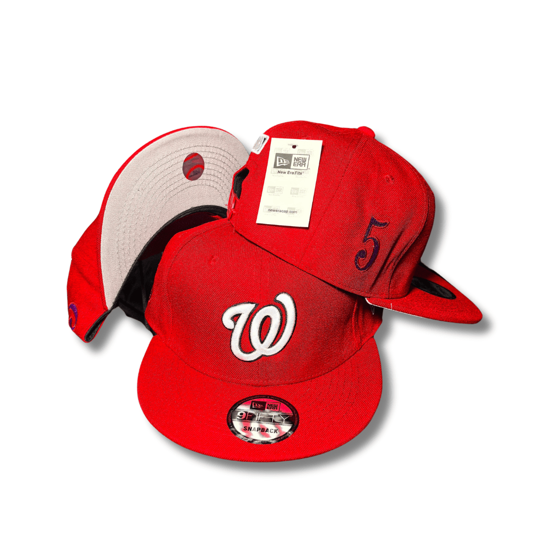 Washington Nationals New Era 9Fifty with Custom Side Number Red – Snapback Cap — view 1