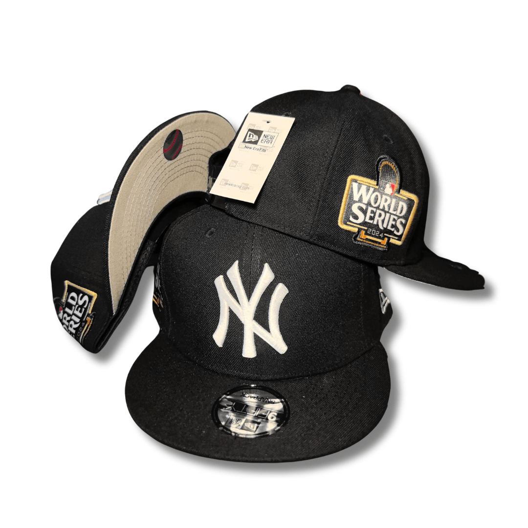 New York Yankees New Era 9Fifty with 2024 World Series Patch Black – Snapback Cap — view 1