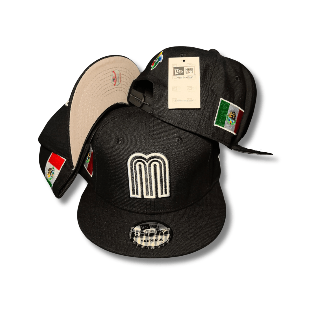Mexico New Era 9FIFTY Snapback Cap Hat Dark Gray Crown Black - Snapback Cap — view 1