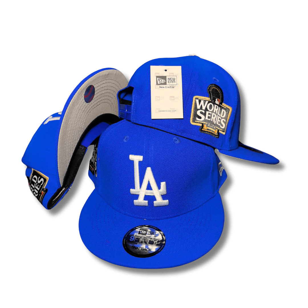 Los Angeles Dodgers New Era 9Fifty with 2024 World Series Patch Royal Blue – Snapback Cap — view 1