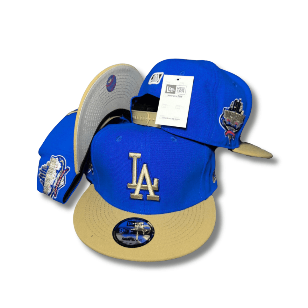 New Era 59Fifty Fitted Los Angeles Dodgers (Dark Royal/Vegas Gold 22 ASG Patch) - Snapback Cap — view 1