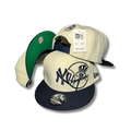 New York Yankees Cream and Navy New Era 9Fifty - Snapback Cap — view 1