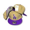 Los Angeles  Gorra Dodgers Beige and Purple New Era 9Fifty - Snapback Cap — view 1