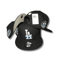 Men's Black Los Angeles New Era Dodgers Raceway 59FIFTY - Snapback Cap — view 1