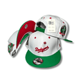 Men's Los Angeles Dodgers New Era White/Green 50th Anniversary in Los Angeles Watermelon Lolli 59FIFTY - Fitted Cap — view 1