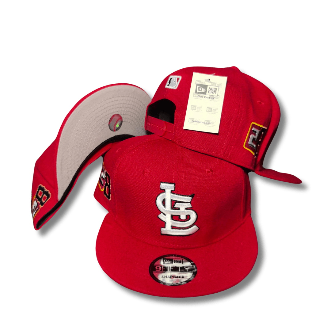 St. Louis Cardinals Red with White Logo and Side Patches – Snapback Cap — view 1