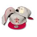 Houston Astros Grey and Red with Embroidered Logo – Snapback Cap — view 1