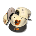 Baltimore Orioles 50th Anniversary 59FIFTY Snapback Offwhite, Black - Snapback Cap — view 1