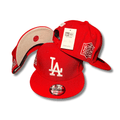LA Baseball Team with World Series Side Patch and White Embroidered Logo Red – Snapback Cap — view 1