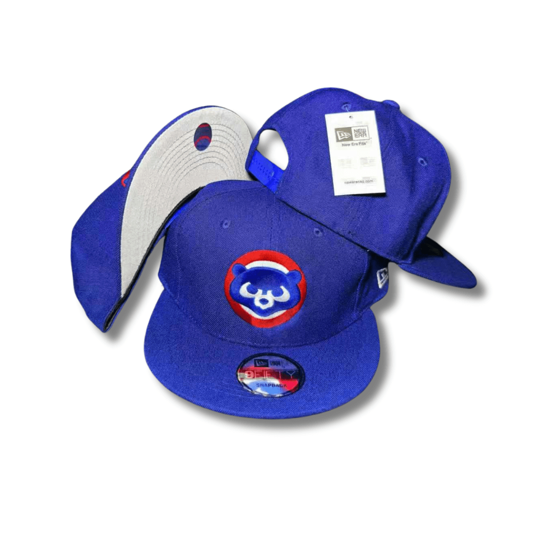 Chicago Cubs Snapback Hat with Embroidered Bear Logo Royal Blue – Snapback Cap — view 1