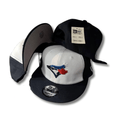 Toronto Blue Jays 9FIFTY White with Navy Brim and Blue Logo – Snapback Cap — view 1