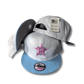 Houston Astros New Era 9FIFTY White and Light Blue with Pink Star Logo - Snapback Cap — view 1
