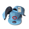 Cincinnati Reds New Era 9FIFTY Light Blue with Red Logo – Snapback Cap — view 1