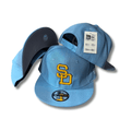 San Diego Padres New Era 9FIFTY Light Blue with Yellow Logo – Snapback Cap — view 1
