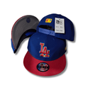 Men's Los Angeles Dodgers New Era Royal/Red Primary Jewel Gold Undervisor 59FIFTY – Snapback Cap — view 1