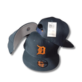 New Era 59Fifty Hat Detroit Tigers MLB Authentic Road Navy Blue - Snapback Cap — view 1