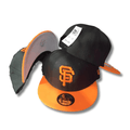 San Francisco  Logo with Two-Tone Design Black and Orange – Snapback Cap — view 1