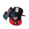 Washington Logo with Two-Tone Design Navy Blue and Red – Snapback Cap — view 1
