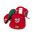 Washington Nationals Red New Era 59FIFTY with Side Patches - Fitted Cap — view 1