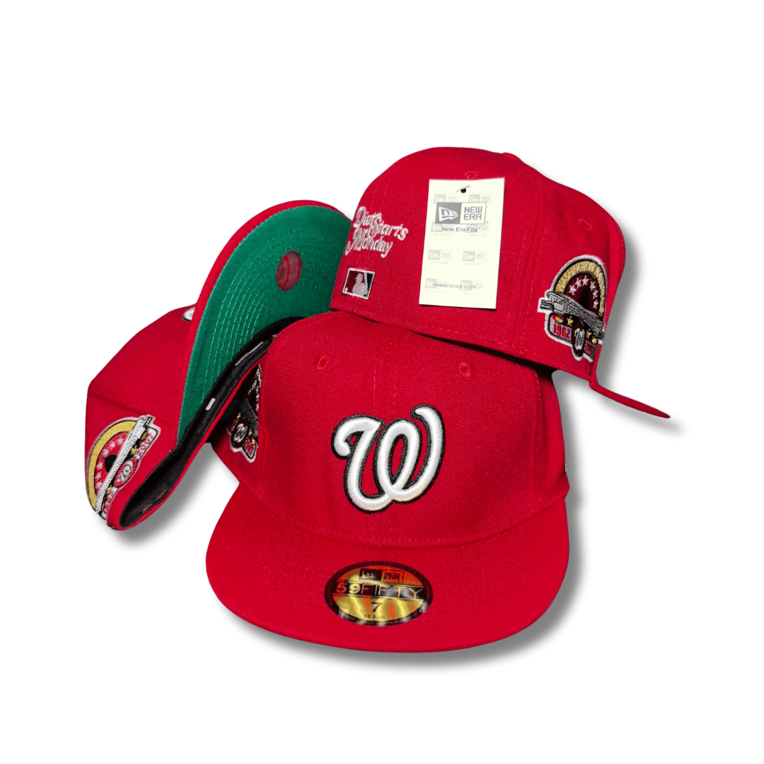 Washington Nationals Red New Era 59FIFTY with Side Patches - Fitted Cap — view 1