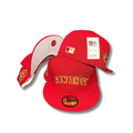 San Diego Padres City Flag Visor Clip Side-Patch Red Hat by New Era – Fitted Cap — view 1