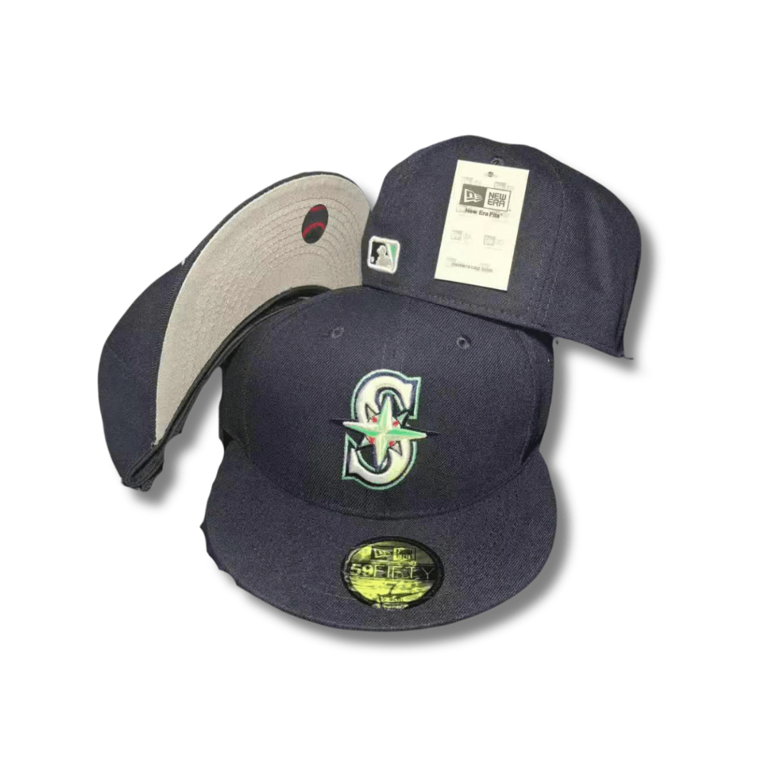 Seattle Mariners Official MLB with Navy Blue Design - Fitted Cap — view 1
