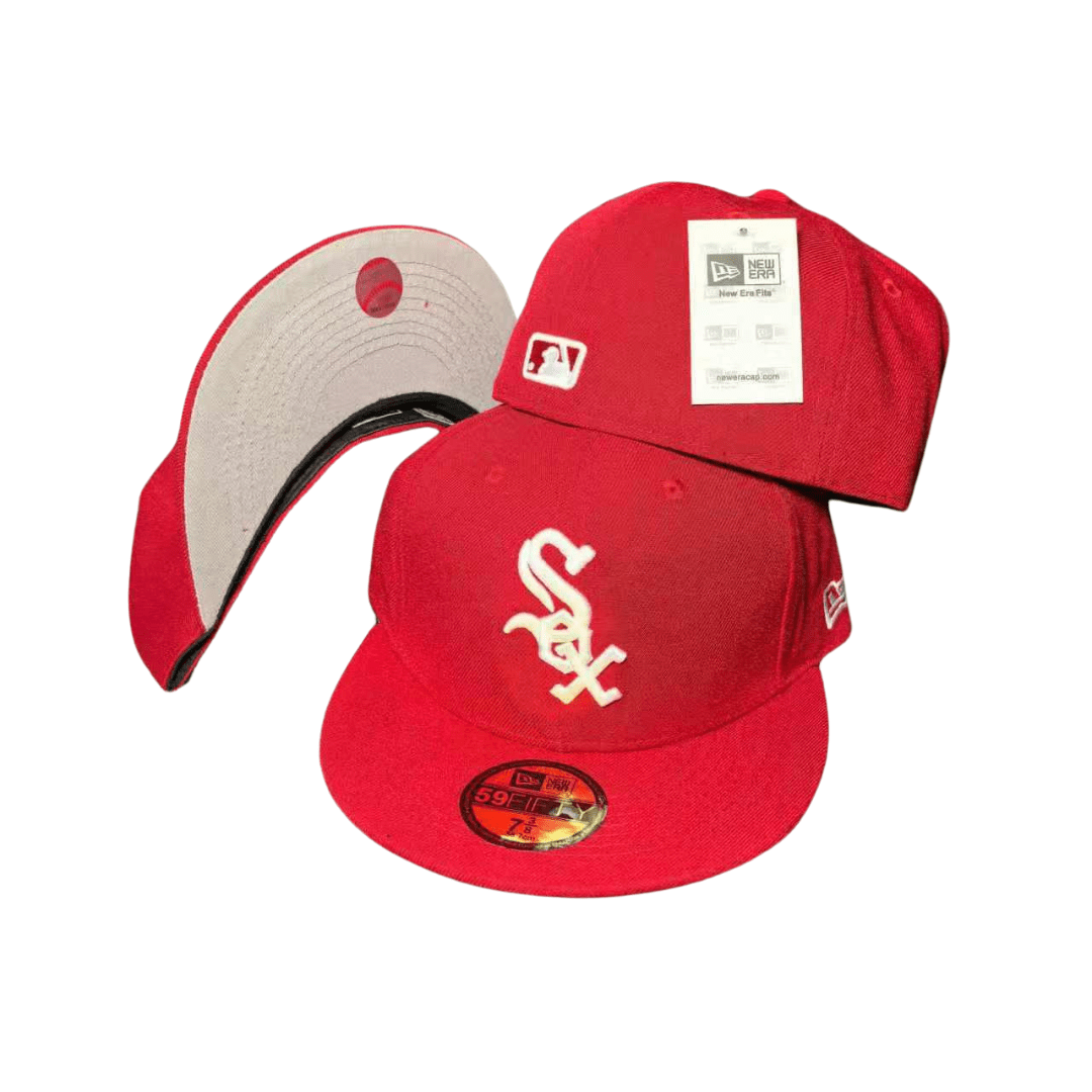 Red Chicago White Sox Gray Bottom 2003 All Star Game Side Patch New Era 59Fifty - Fitted Cap — view 1