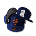 New York Mets MLB Cap with Classic Team Logo Royal Blue – Fitted Cap — view 1