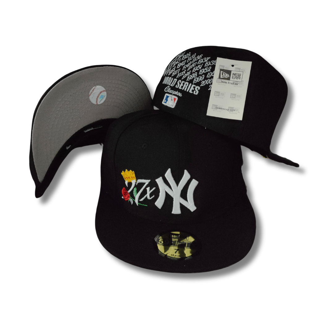New York Yankees World Series with Logo Black – Fitted Cap — view 1