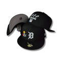 Detroit Tigers 4x World Series Champions Black  – Fitted Cap — view 1