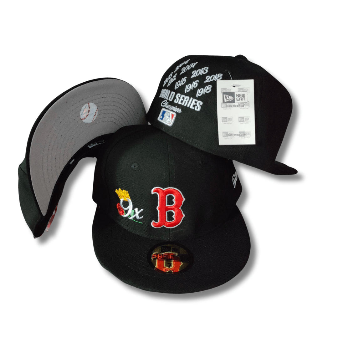 Boston Red Sox MLB NE Crown Champs 9X's Champ ~Dark Navy - Fitted Cap — view 1