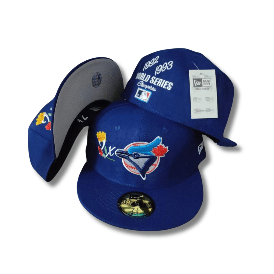 Toronto Blue Jays World Series Champions 59FIFTY with Embroidered Details Royal Blue – Fitted Cap — view 1