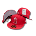 Los Angeles Angels Red with Classic Logo  - Snapback Cap — view 1