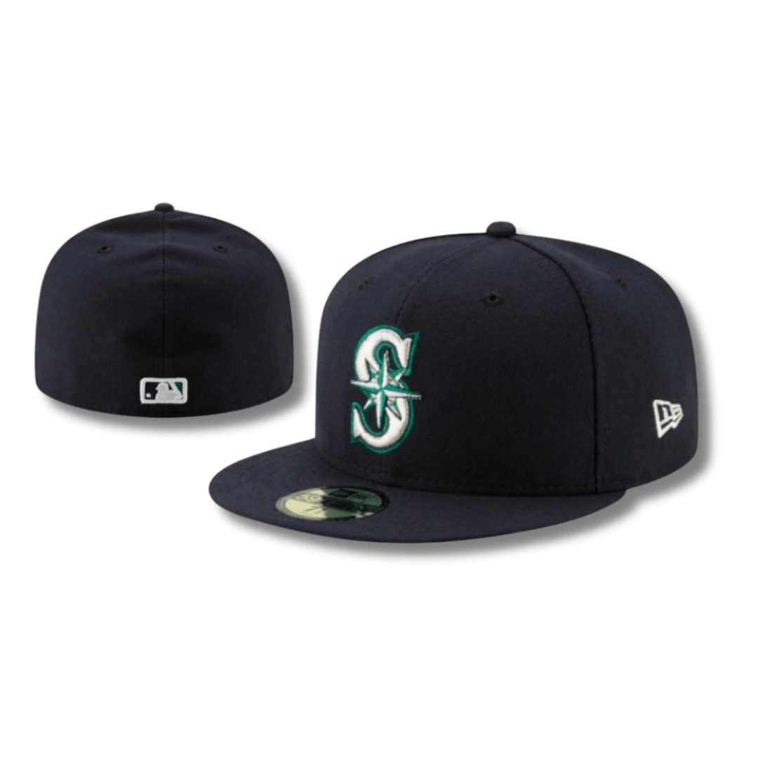 Seattle Mariners Fitted MLB Cap – Navy Blue Design — view 1