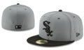 Chicago White Sox New Era Fitted Hat with MLB Logo – Gray and Black — view 1