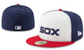 Chicago White Sox Red, White, and Navy New Era Fitted Hat with Embroidered Logo — view 1