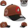 Chicago Cubs Brown and Black New Era Adjustable Hat with World Series Patch — view 1