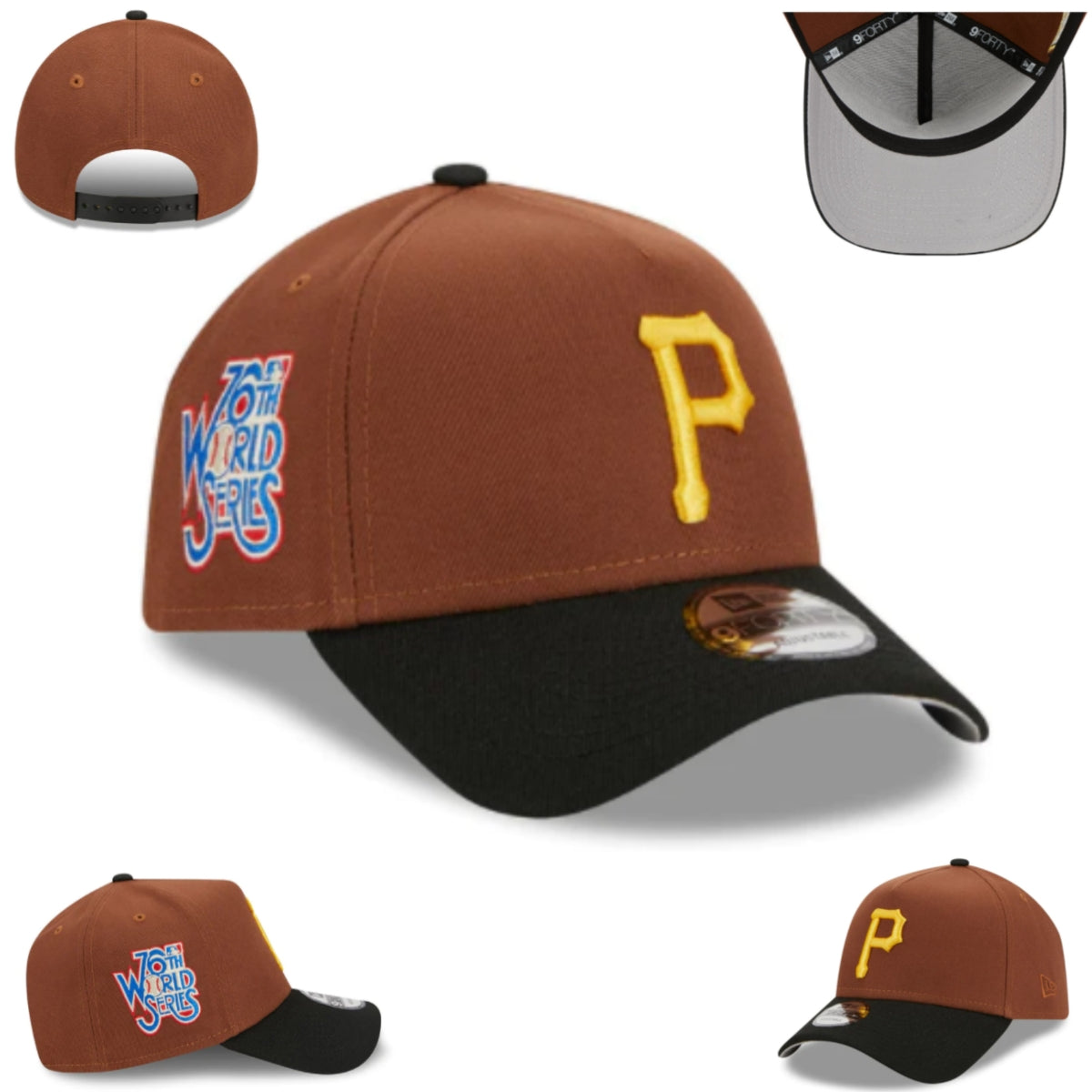Pittsburgh Pirates 70th World Series Brown and Black Adjustable Cap — view 1