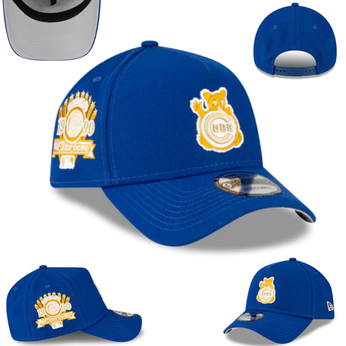 Chicago Cubs Royal Blue 1990 All-Star Game Snapback Hat — view 1