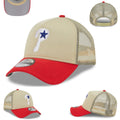 Philadelphia Phillies Retro Trucker Hat – Beige and Red with Mesh Back — view 1