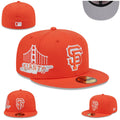 San Francisco Giants Golden Gate Hat with Gray Undervisor – Orange — view 1