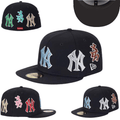 New York Yankees Multicolor Logo Hat with Embroidered Side Details – Black — view 1
