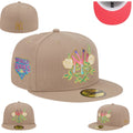 New York Yankees Beige Floral World Series Cap — view 1