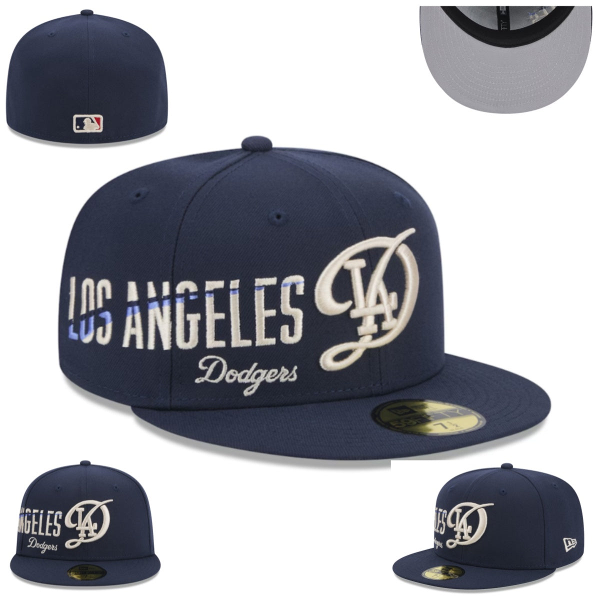 Los Angeles Dodgers Navy Blue Embroidered Cap — view 1