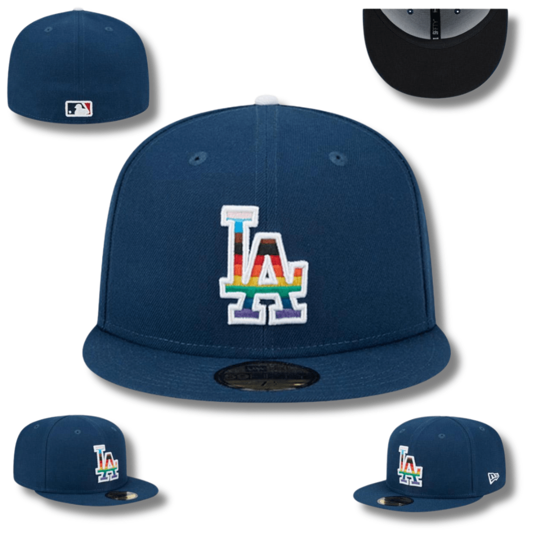 Los Angeles Dodgers Pride Logo Fitted Cap — view 1