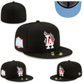 Los Angeles Dodgers World Series Flame Embroidered Fitted Cap — view 1