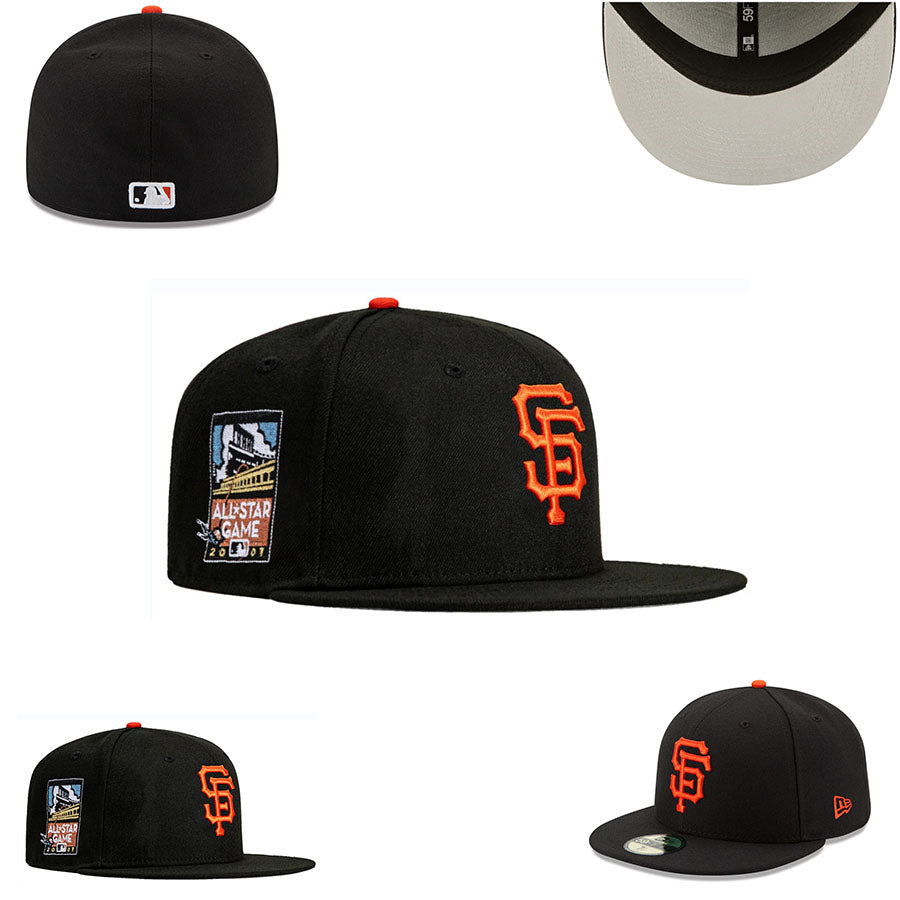 San Francisco Giants 2007 All-Star Game Black Fitted Cap — view 1
