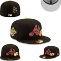 Atlanta Braves “Out For The Culture” World Series Black Fitted Cap — view 1