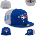 Toronto Blue Jays Two-Tone Gray and Blue Fitted Cap — view 1